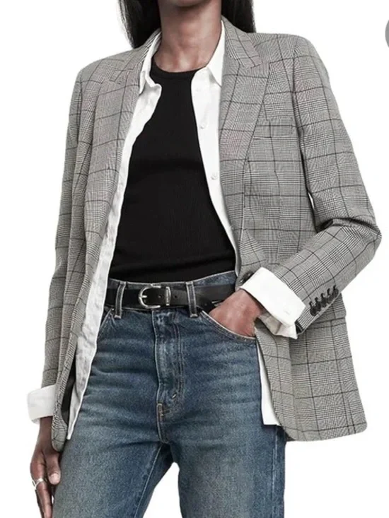 Nili Lotan Anabel Plaid Blazer - Picture 3 of 11